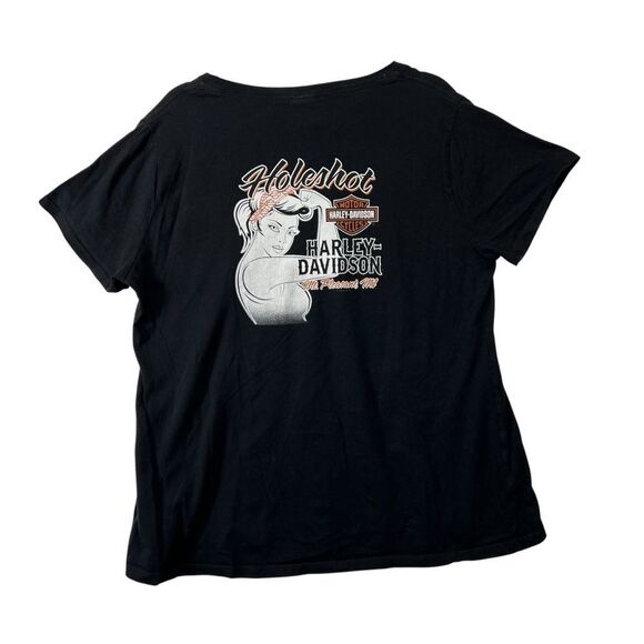 2x xxl Harley Davidson  V Neck Tee Shirt - Picture 8 of 15